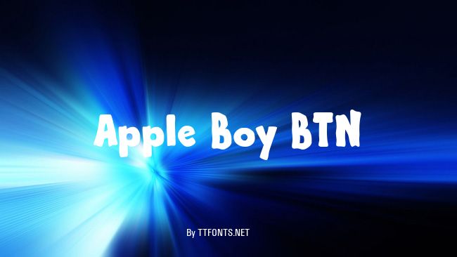Apple Boy BTN example